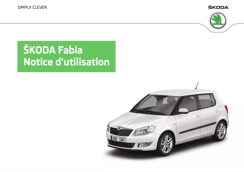 Page 1 de la notice Manuel utilisateur Skoda Fabia (2013)