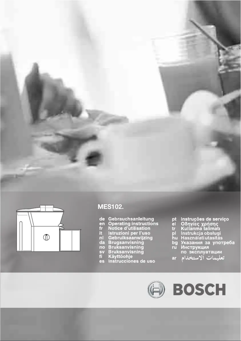 Página 1 del manual Manual de usuario Bosch MES1020