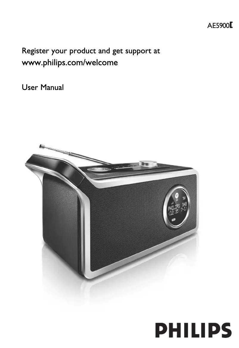 Page n°1 - Manuel utilisateur Philips AE5900