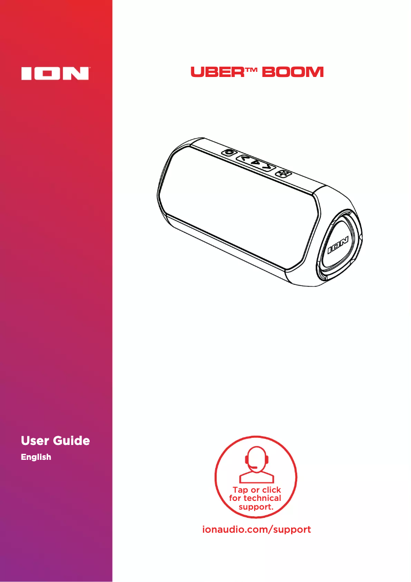 Página 1 del manual Manual de usuario ION Uber Boom