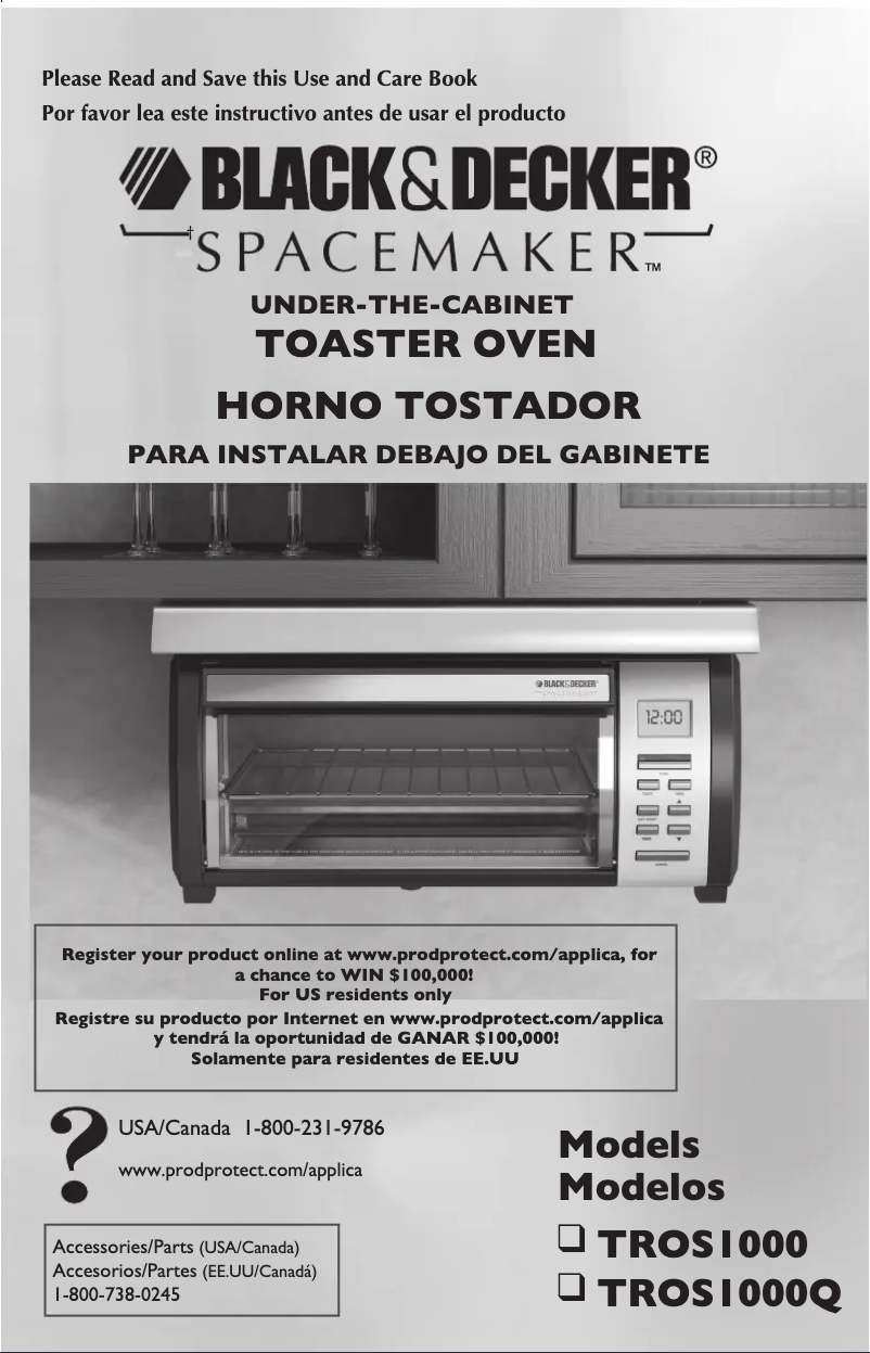 Page n°1 - Manuel utilisateur Black & Decker TROS1000