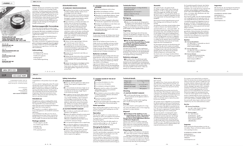 Image de la première page du manuel de l'appareil IAN 293135