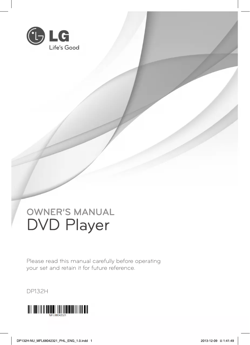 Página 1 del manual Manual de usuario LG DP132HE