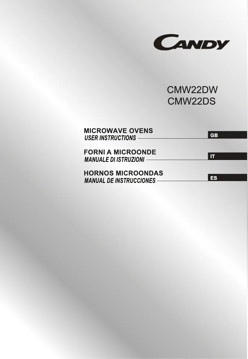 Image de la première page du manuel de l'appareil CMW22DW
