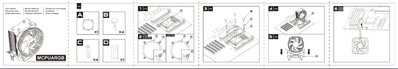 Page 1 de la notice Manuel utilisateur Mars Gaming MCPUARGB
