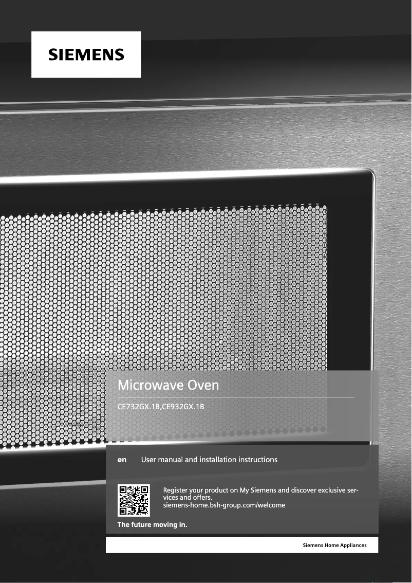 Page n°1 - Manuel utilisateur Siemens CE732GX.1
