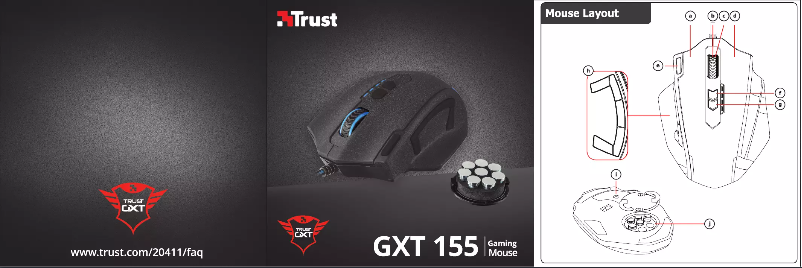 Page 1 de la notice Manuel utilisateur Trust GXT 155C