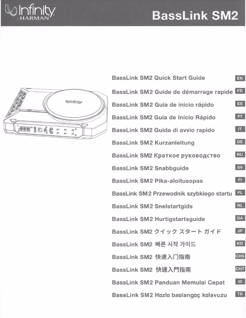 Page n°1 - Manuel utilisateur Infinity BassLink SM2