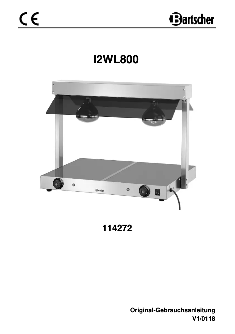 Page n°1 - Manuel utilisateur Bartscher I2WL800