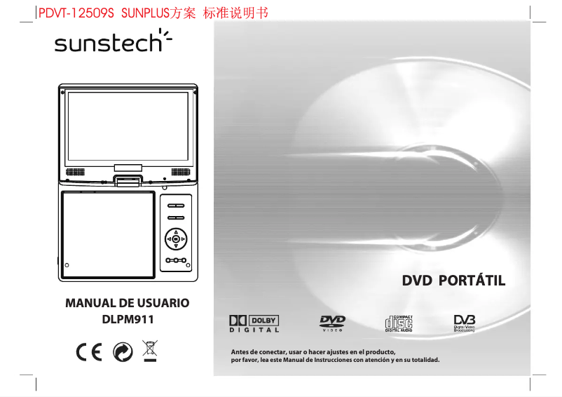 Page 1 de la notice Manuel utilisateur Sunstech DLPM911