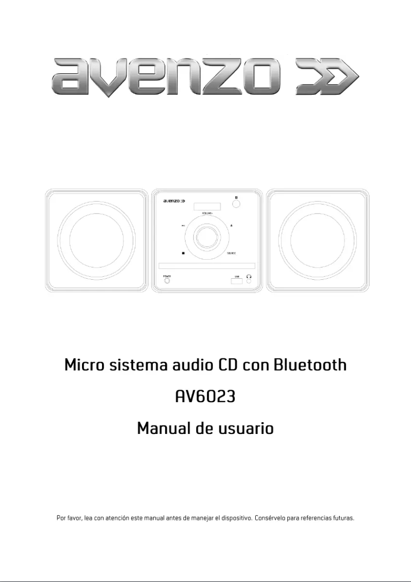 Page n°1 - Manuel utilisateur Avenzo AV6023NG