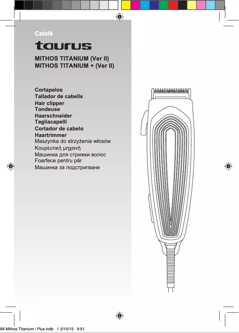 Image de la première page du manuel de l'appareil Mithos Titanium +