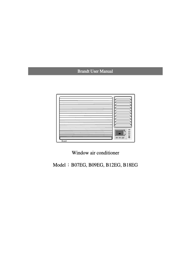 Imagen de la primera página del manual del dispositivo B12EG