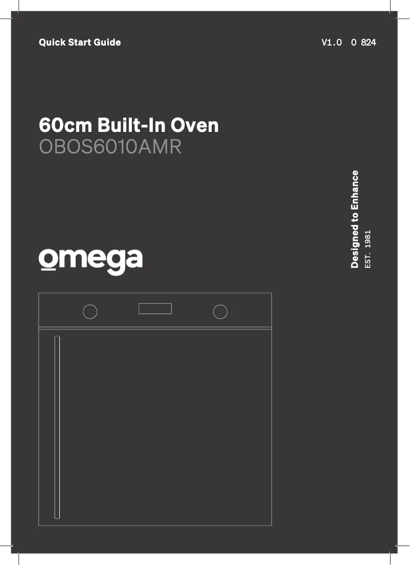 Page n°1 - Guide de démarrage rapide Omega OBOS6010AML