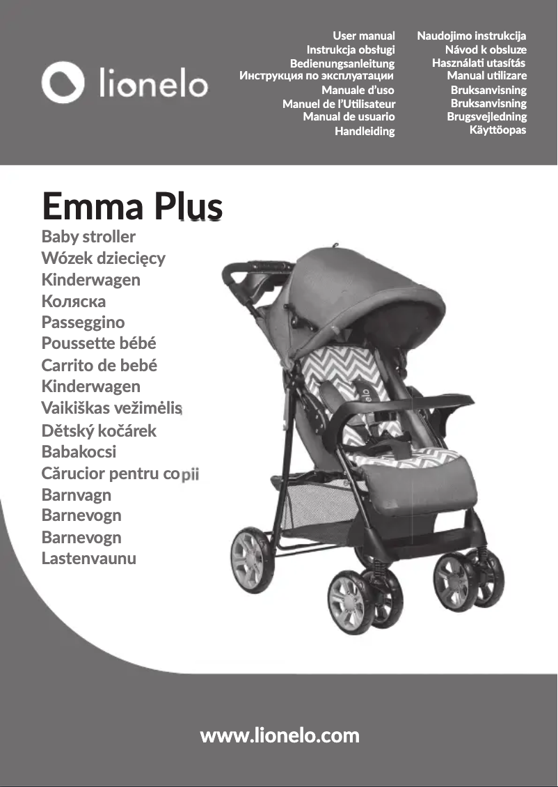 Page 1 de la notice Manuel utilisateur Lionelo Emma Plus