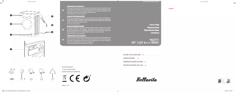 Page n°1 - Manuel utilisateur Bellavita WF 1407 A+++ WMIC