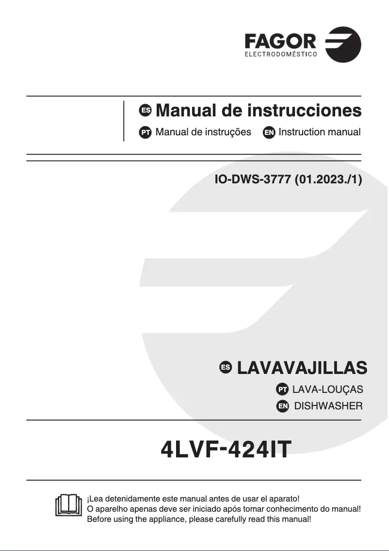 Image de la première page du manuel de l'appareil 4LVF-424IT