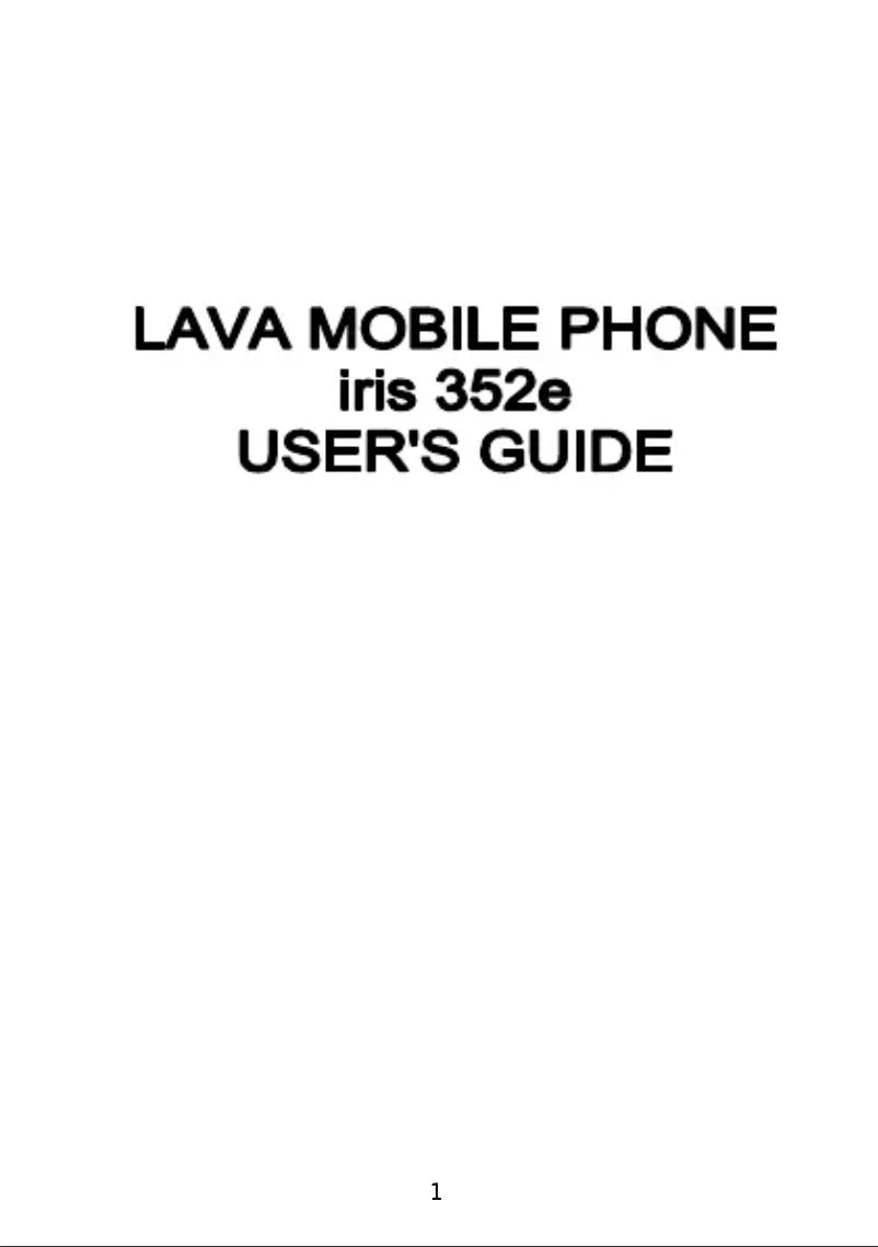 Page 1 de la notice Manuel utilisateur Lava Iris 350E