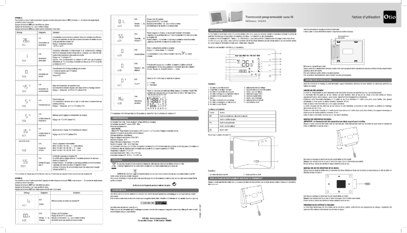 Page 1 de la notice Manuel utilisateur Otio 840225