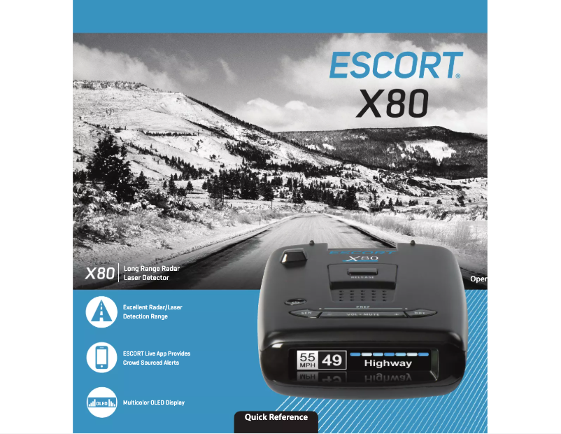 Page 1 de la notice Mode d'emploi Escort X80