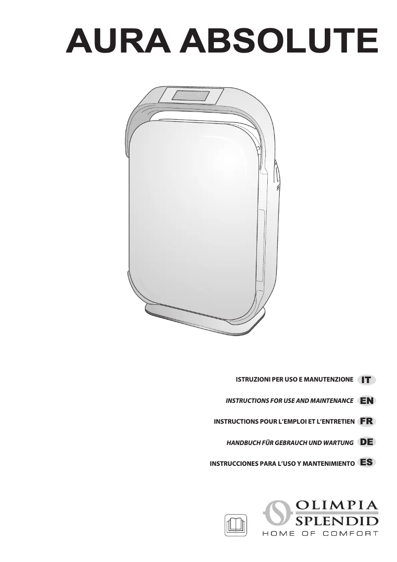 Imagen de la primera página del manual del dispositivo Aura Absolute