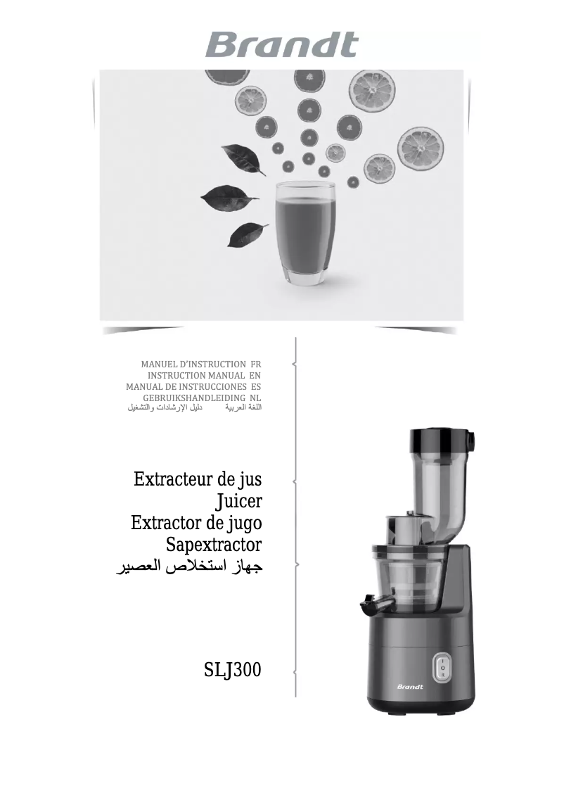 Page n°1 - Manuel utilisateur Brandt SLJ300