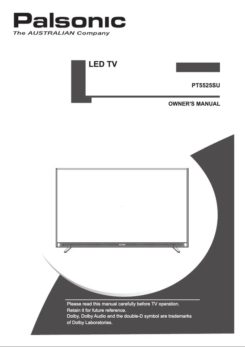 Página 1 del manual Manual de usuario Palsonic PT5525SU
