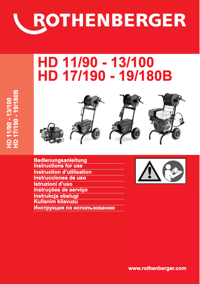 Page n°1 - Manuel utilisateur Rothenberger HD 17/190