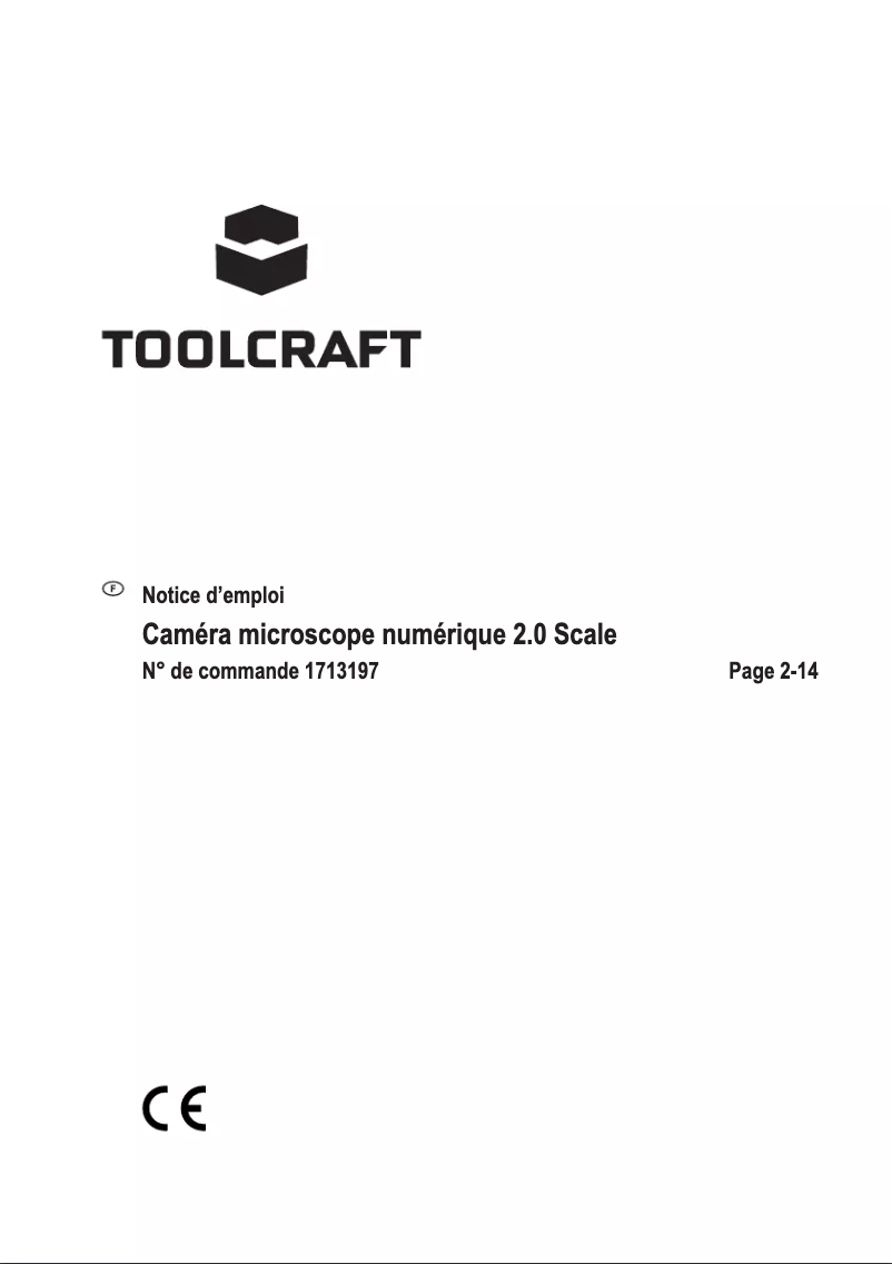 Page 1 de la notice Manuel utilisateur Toolcraft DigiMicro 2.0 Scale