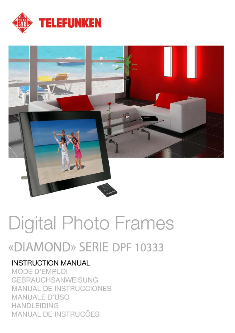 Page 1 de la notice Manuel utilisateur Telefunken DPF 10333
