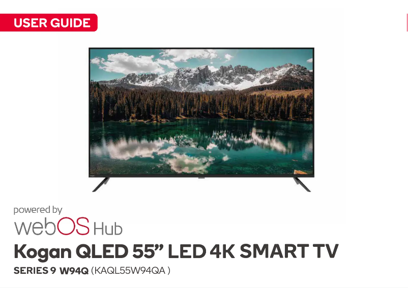 Page 1 de la notice Manuel utilisateur Kogan KAQL55W94QA