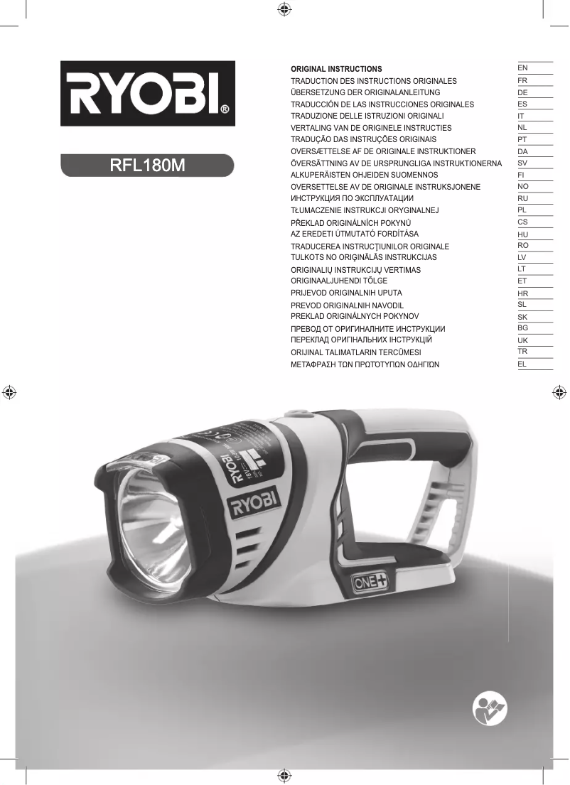 Imagen de la primera página del manual del dispositivo One+ RFL180M