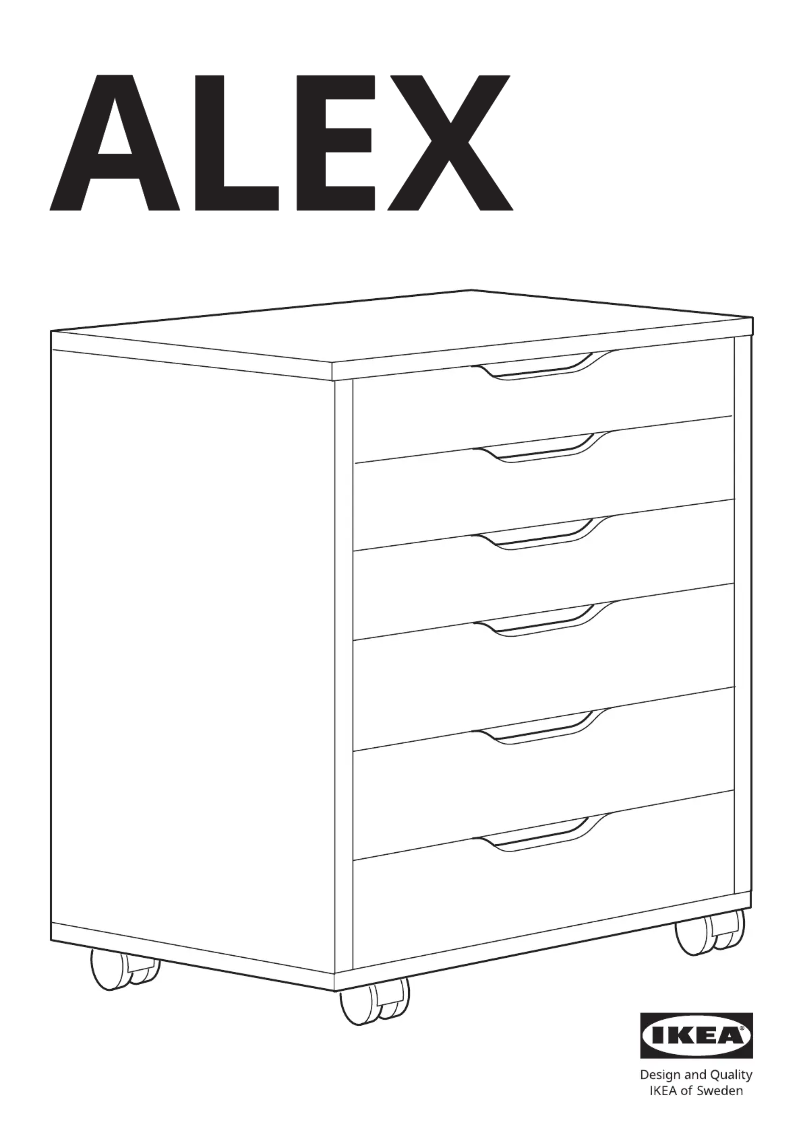 Página 1 del manual Manual de usuario Ikea ALEX 804.854.23