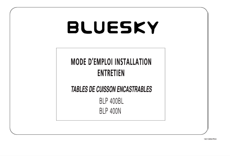Image de la première page du manuel de l'appareil BLP 400N