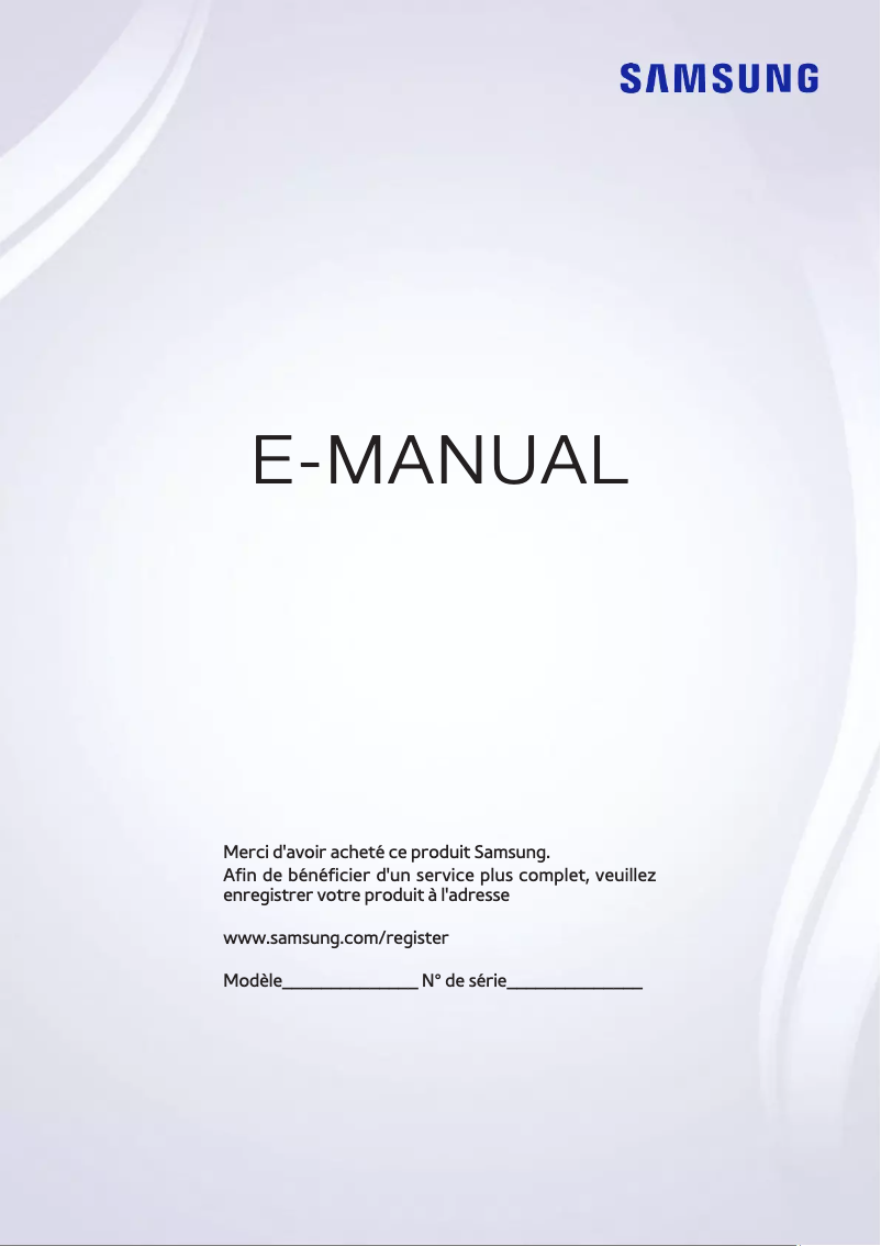 Page n°1 - Manuel utilisateur Samsung UA49J5200AS
