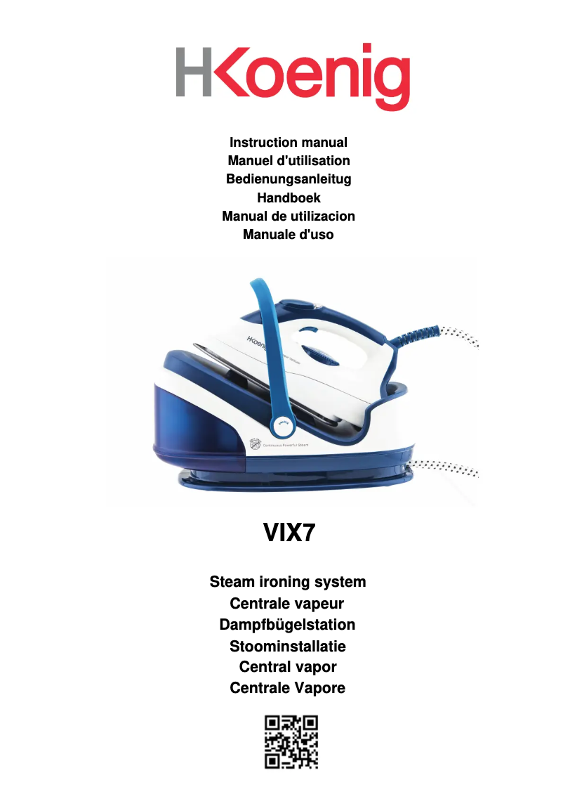 Image de la première page du manuel de l'appareil VIX7