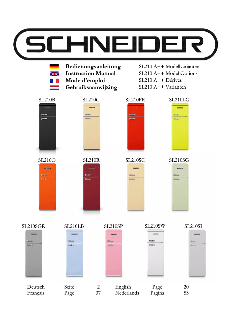 Page 1 de la notice Manuel utilisateur Schneider SL210C
