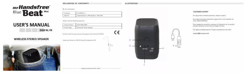 Page 1 de la notice Manuel utilisateur Beats Bluetooth Mini Beatbox 3W