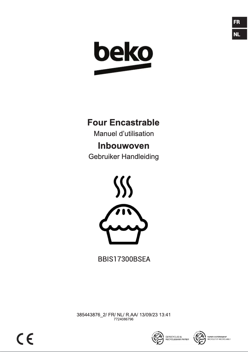 Page 1 de la notice Manuel utilisateur Beko BBIS17300BSEA