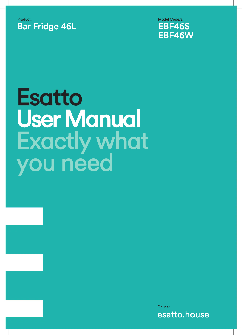 Page n°1 - Manuel utilisateur Esatto EBF46W