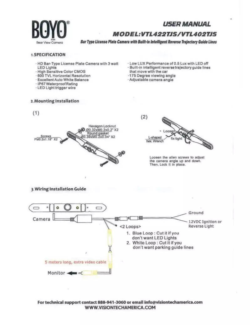 Image de la première page du manuel de l'appareil VTL402TJS