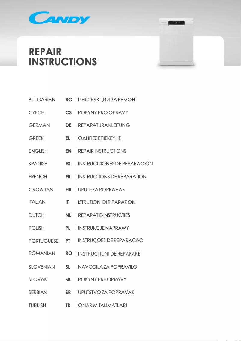 Page n°1 - Manuel utilisateur Candy CDPH 2D1149W
