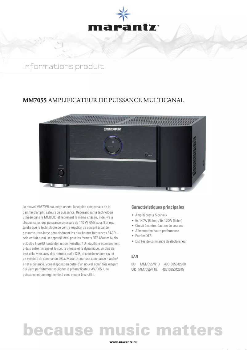 Imagen de la primera página del manual del dispositivo MM7055