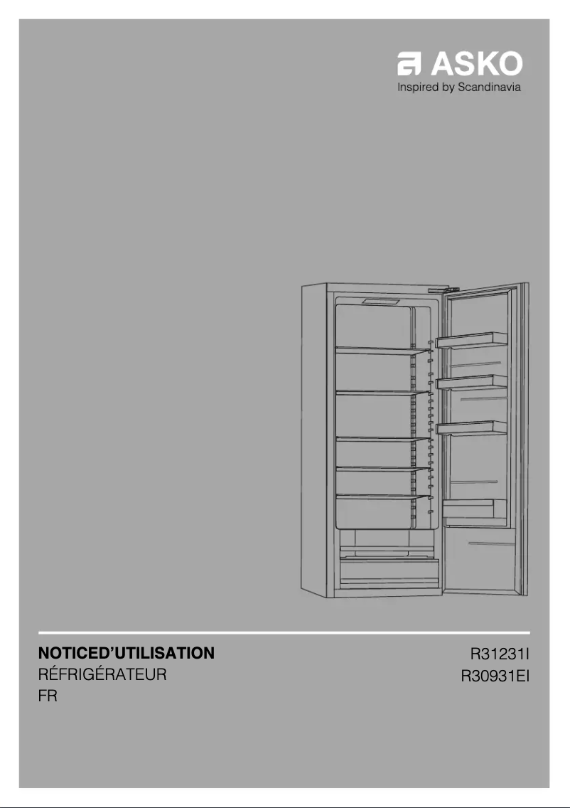Page 1 de la notice Manuel utilisateur Asko R31231I