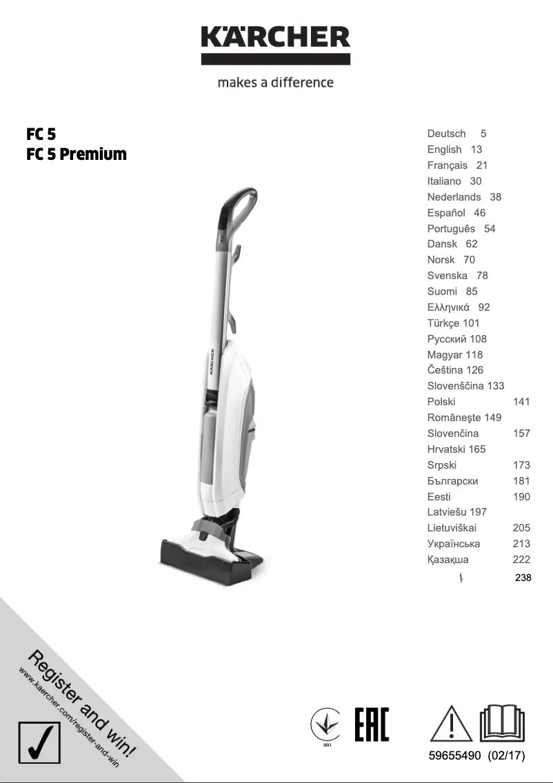 Image de la première page du manuel de l'appareil FC 5 Cordless