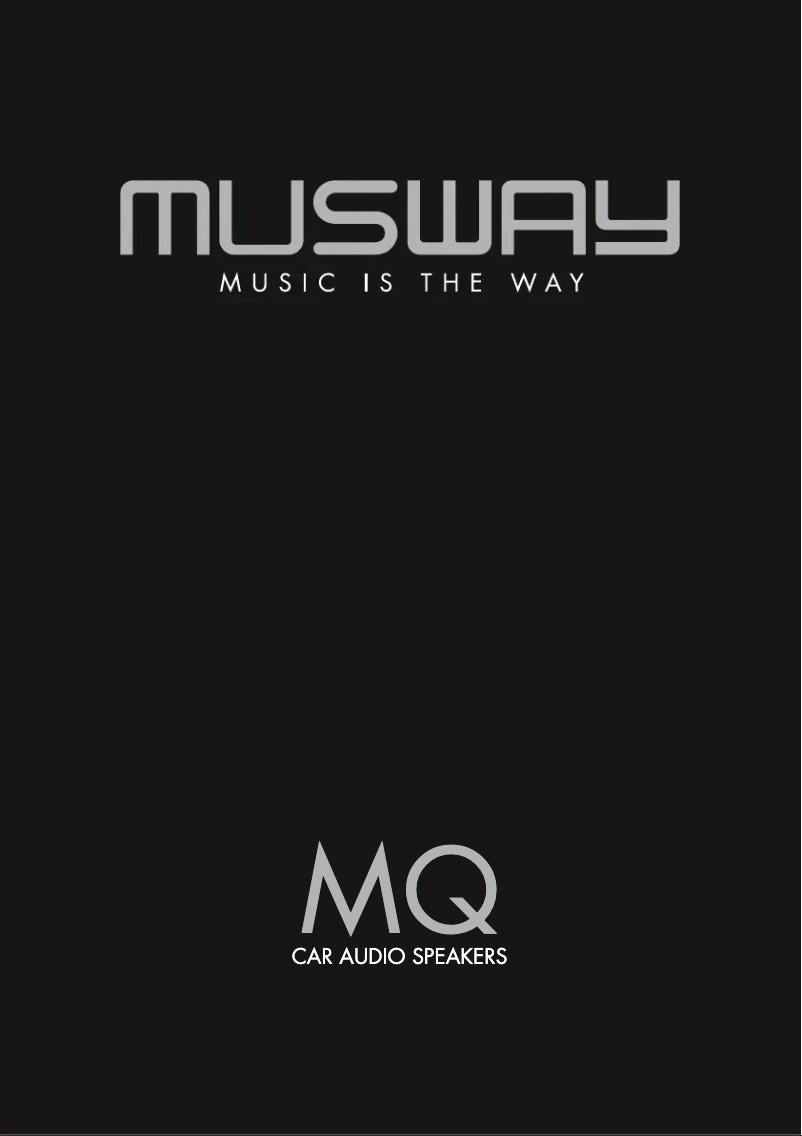 Page n°1 - Manuel utilisateur Musway MQ52