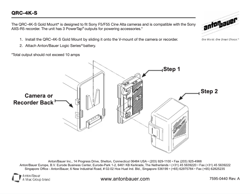 Image de la première page du manuel de l'appareil QRC-4K-S