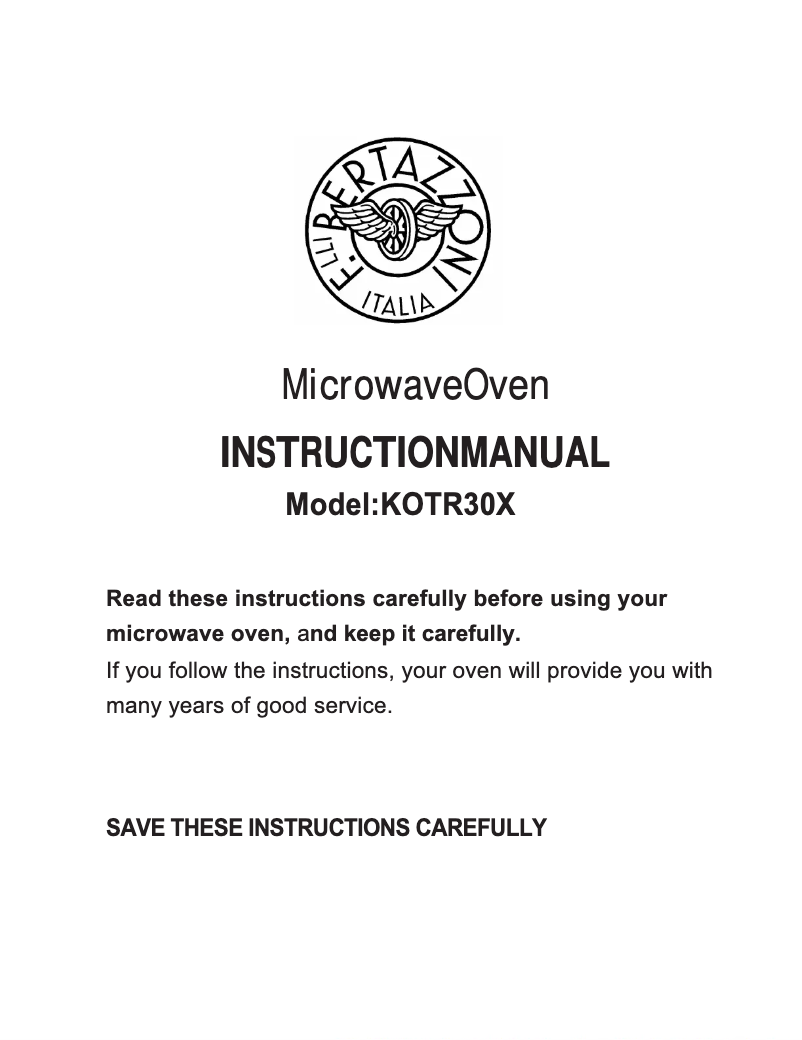 Image de la première page du manuel de l'appareil BERAMW103