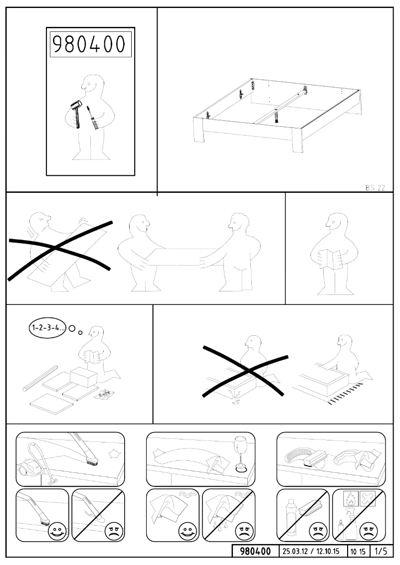 Page 1 de la notice Manuel utilisateur Beter Bed Arillo