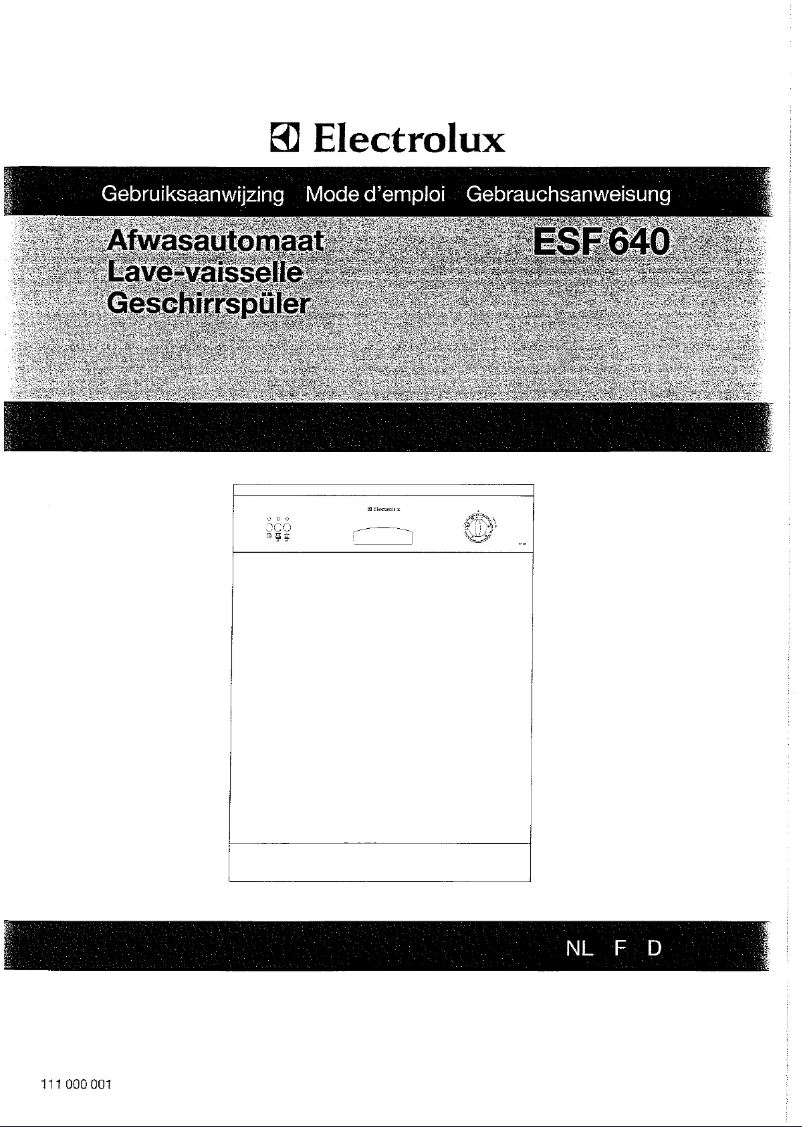 Image de la première page du manuel de l'appareil ESF 640